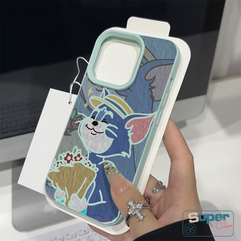 Ốp Lưng Tương Thích Cho IPhone 13 15 16 11 17 14 12 Pro Max XR 15 14 17 16 13 Pro 16 14 15 Plus X XS Max Thời Trang Sáng Tạo Cặp Đôi Mèo Dễ Thương Hoa Marie Họa Tiết Da Da Cảm Giác Bao