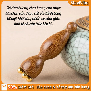 Que massage đồng gua sha cổ, nâng cơ mặt，Mắt，Dụng Cụ Gua Sha， Bằng Đồng， Hạt Sen，Đầu Bi，Kinh Tuyến，Trị Liệu
