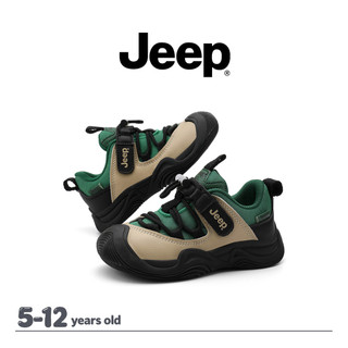 Giày Chạy Bộ JEEP Bé Trai Bé Gái Da Nhẹ Đế Mềm Xuân Thu Chống Mài Mòn Hồi Phục Vừa Lớn Trẻ Em Giày Ngoài Trời