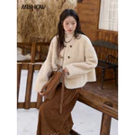 MISHOW Mùa Thu Đông Phong Cách Mới Lông Thú Một Retro Giả Cừu Áo Len — ảnh 3