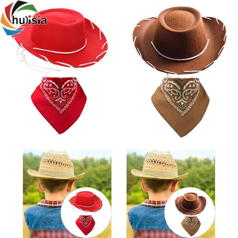 Mũ cao bồi và mũ Bandana cho trẻ em để biểu diễn sân khấu Cosplay Carnival