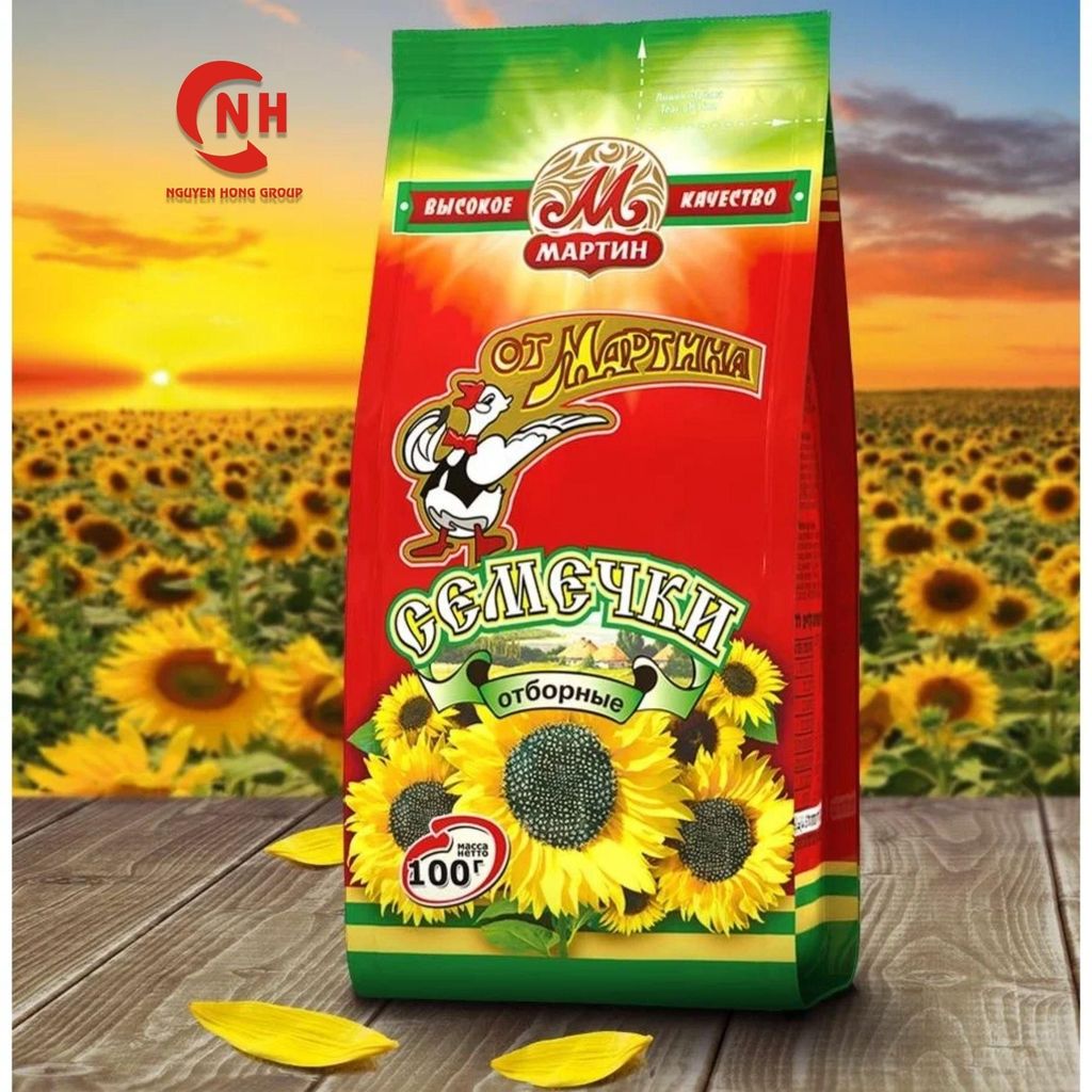 Hướng dương con vịt Nga nhập khẩu 100g ăn vặt rusia Snack Food Thức Ăn