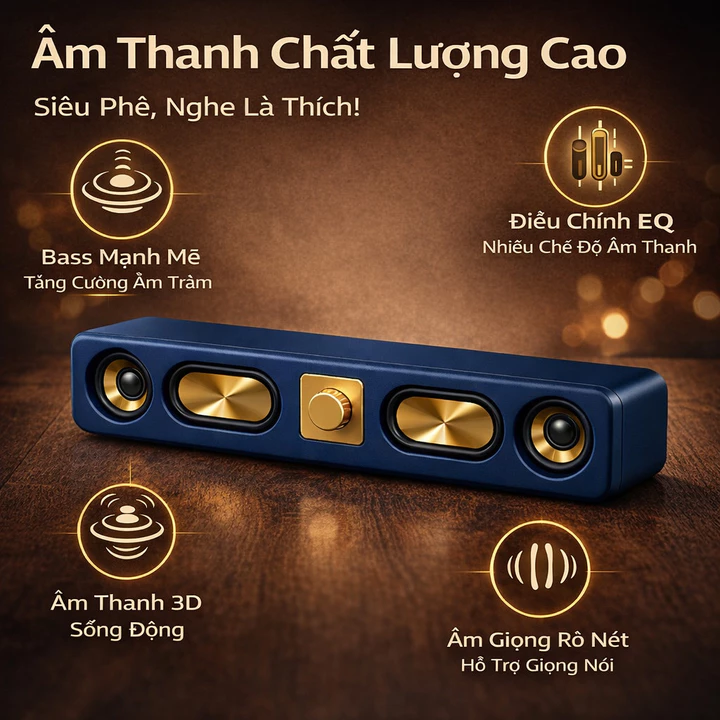 Loa Bluetooth soundbar loa Bluetooth mini loa máy tính loa Bluetooth bass mạnh loa soundbar Bluetooth loa Bluetooth 3D s