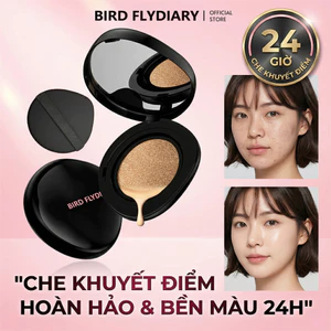 BFD Phấn Nước Cushion Siêu Che Khuyết Điểm Lâu Trôi 24H Đi Làm Cả Ngày Lì Mịn Tone Sáng 10g + Refill