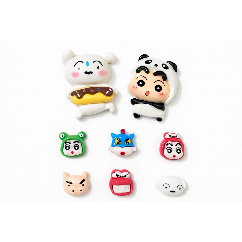 Set charm Shin cậu bé bút chì - Shin đổi mặt siêu cưng- Set charm gắn dép hottrend