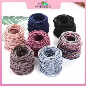 MYPANDA Scrunchies - 100 Dây Cao Su Co Giãn Cho Bé Gái, Phù Hợp Để Quấn Tóc và Làm Đuôi Ngựa
