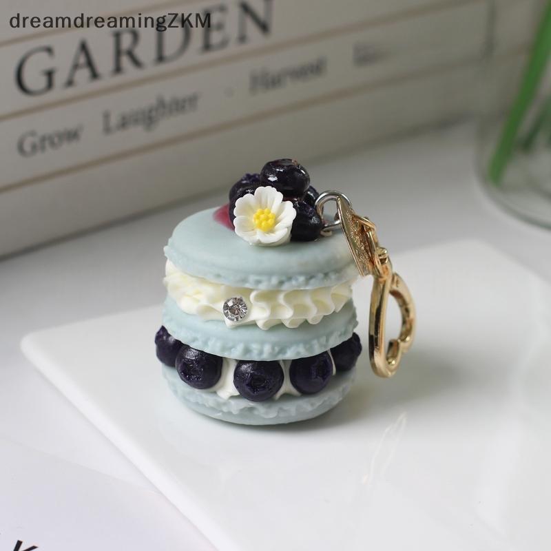 [dreamdreaming] 1 Cái Mô Phỏng Bánh Macaron Sáng Tạo Thực Phẩm Vui Nhộn Móc Khóa Trái Cây Món Tráng Miệng Mặt Dây Chuyền Đơn Giản Bạn Gái Túi Trang Trí Quà Tặng [zkm]