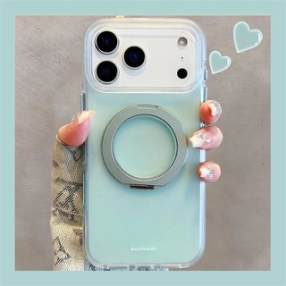Ốp điện thoại di động giá đỡ từ tính xoay 360 độ mờ tiên tiến phù hợp cho iPhone 17 16 15 Pro Max bảo vệ camera chống sốc chống rơi mặt sau cứng