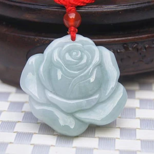Mặt dây chuyền ngọc hồng, mặt dây chuyền ngọc bích nữ tươi mát thời trang