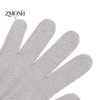 ZMONH 1 Cặp Găng Tay Điện Trị Liệu Sợi Bạc Dẫn Điện Điện Cực Miếng Lót Cho Massage Tay Dây Thần Kinh Giảm Đau Thiết Bị Không