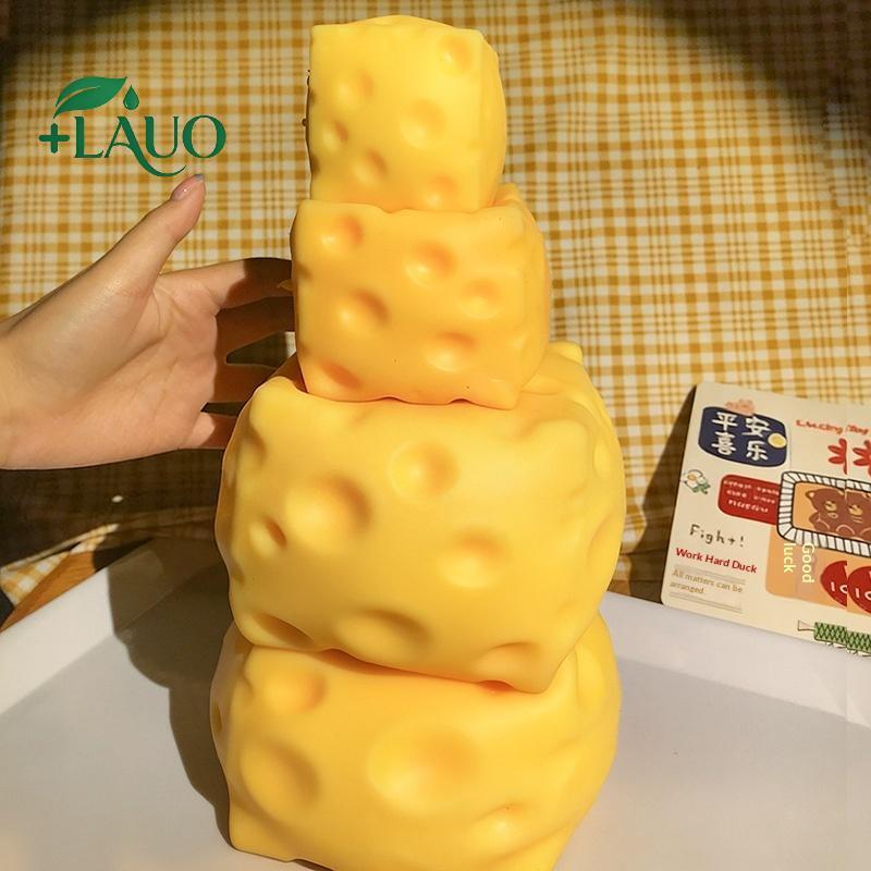 Springevenstar Hình Phô Mai Bóp Đồ Chơi Cực Lớn Co Giãn Fidget Squishy Phô Mai Giảm Căng Thẳng Đồ Chơi Cho Trẻ Em Quà Tặng Văn Phòng Tại Nhà Sử Dụng Springevenstar
