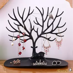 Giá để đồ vòng cổ CHEESELY, Đế trưng bày trang sức PP bền bỉ, Dụng cụ sắp xếp vòng tay sáng tạo