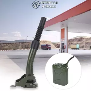 FANIELLAPOWELL Jerry Can Spout, Lon 5L / 10L / 20L Vòi phun linh hoạt Đổ thùng dầu, Vòng đệm cao su chống rò rỉ khẩn cấp Phụ kiện ô tô