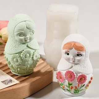 Yu Khuôn Búp Bê Nga Silicon Chắc Chắn Cho Handmade Thơm Dễ Dàng Vệ Sinh