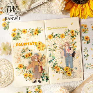 JIANWU Dream Collection Words Series Vintage Plant Hoa Phong Cảnh Chất Liệu Cắt Dán PET Sticker Sáng Tạo DIY Tạp Chí Văn Phòng Phẩm
