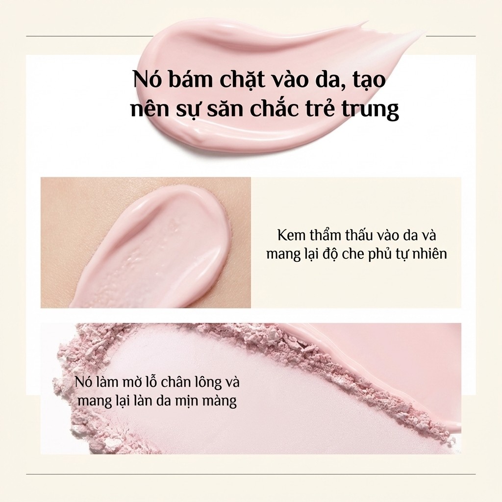 Phấn bắt sáng lì 3D làm sáng da mặt, không cần kem che khuyết điểm