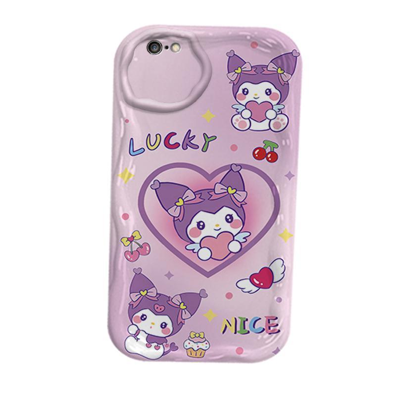Ốp Silicon Hoạt Hình Cho iPhone 6 6S 6 Plus 6S Plus 7 8 Plus SE 2020 3D TPU Mềm Sanrio Kuromi Cặp Đôi My Melody Vỏ Điện Thoại Chống Sốc