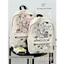 Giá trị cao Nhật Bản ins Niche Graffiti Schoolbag Nữ Trung Học Cơ Sở Dễ Thương Phù Hợp Với Ba Lô Du Lịch Nhẹ