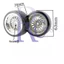 4 63 * 26mm RC 1: 10 Drift Xe Bánh Xe Nhựa Vành & Lốp Lốp Cho HSP 94123 / 94103 / D4 / D3 HPI TT02 Offsrt 3 / 6 / 9mm