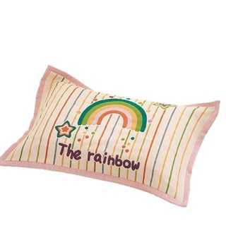 Trẻ Em Gối 35X55cm Cotton Nguyên Chất Gạc Hoạt Hình Mềm Mại Trẻ Em Vỏ Gối Cotton Hộ Gia Đình Vỏ Gối LK6P