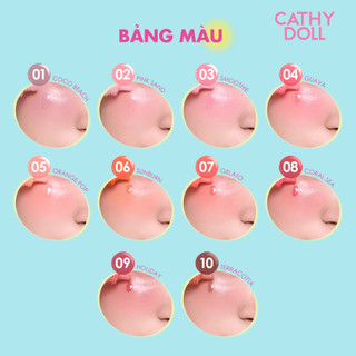 Má Hồng Chống Nắng Mịn Mượt Không Gây Bết Dính Cathy Doll Sundrop Melablush SPF50+ PA++++ 6g