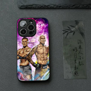 BK-2 Fighting Charles Oliveira Ốp Lưng Điện Thoại IPhone 17 16 14 Pro 15 13 12 Max 11 XR XS 6 Air 7 8 6s X Luxury Glass Cove