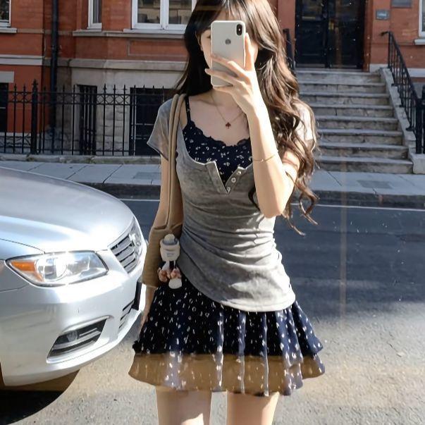 Váy ren hoa nữ mùa hè sang trọng