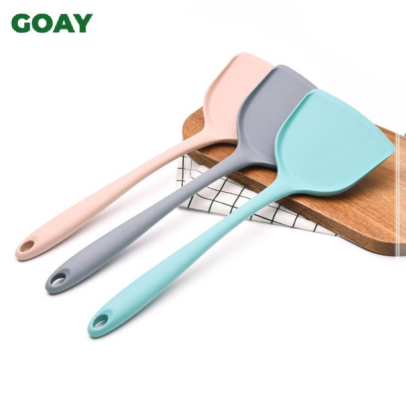 GOAY Non Sti Silicone thìa Turner cho nhà bếp Trứng chiên chịu nhiệt Pancake Dụng cụ nấu ăn VN
