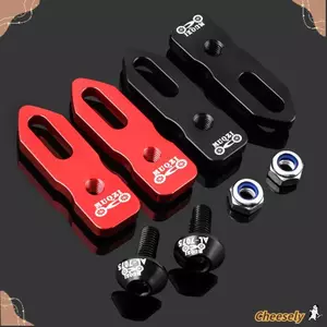 Mở rộng Caliper phanh CHEESELY màu đỏ đen dành cho bộ bánh xe đạp từ hợp kim nhôm