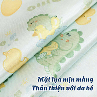 Chiếu Mây Điều Hòa Cho Bé Lụa Lạnh Cao Cấp, Thảm Làm Mát Thoáng Khí, Chống Nóng Lưng An Toàn Cho Trẻ