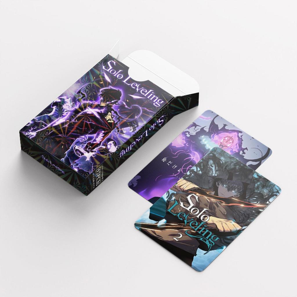 For Solo Leveling Anime Cards Packs Anime Fans Card Collection 92 Pieces Thick Collectible Bundle Accessories junlavn