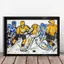 Ice Hockey Custom Canvas Wall Art for Training & Game Promotion, Sports Stars Decor for Arena & Gym, Frameless