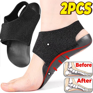 1 ĐÔI / 2 CHIẾC Hỗ Trợ Vòm Đế Chỉnh Hình Để Đi Bộ Với Vòm Nửa Miếng Lót X / O Loại Chân Có Dây Đeo Tự Dính Vỏ Gót Giày Có Thể Đeo Được