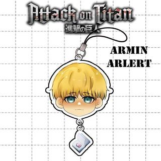 Phone Strap Anime Attack on Titan | Gantungan HP Akrilik Anime | Aksesoris HP - Eren