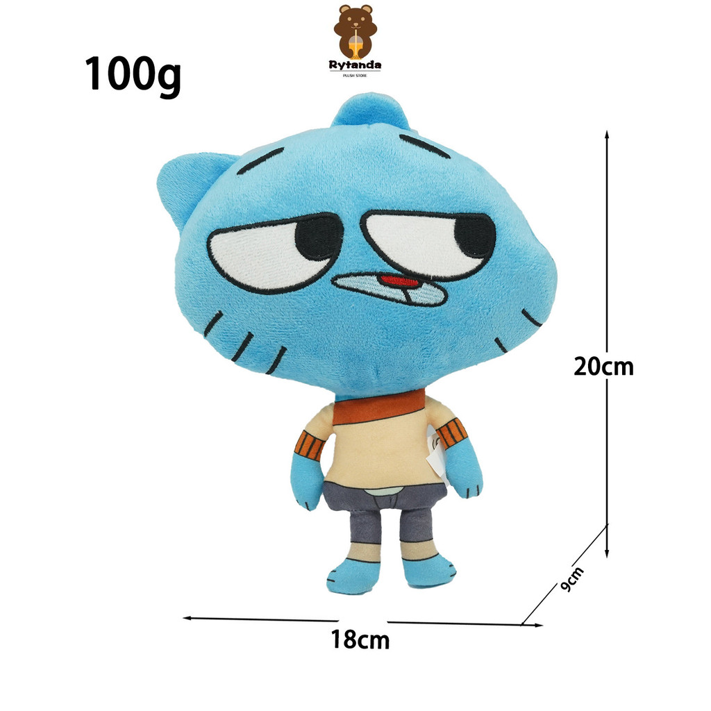 Rytanda Mô Phỏng Thế Giới Tuyệt Vời Của Gumball Đồ Chơi Sang Trọng Cho Bé Trai Bé Gái Mềm Mại Dễ Thương Sang Trọng Búp Bê Gối Giáo Dục Hoạt Hình Gối Nhồi Bông Trẻ Em Trang Trí Nhà Giáng Sinh Quà Tặng Sinh Nhật