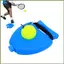 Bóng tennis Rebounder với dây Bóng có trọng lượng Đế tập luyện huấn luyện viên tự tennis di động dành cho người mới bắt đầu Thể thao kouvn