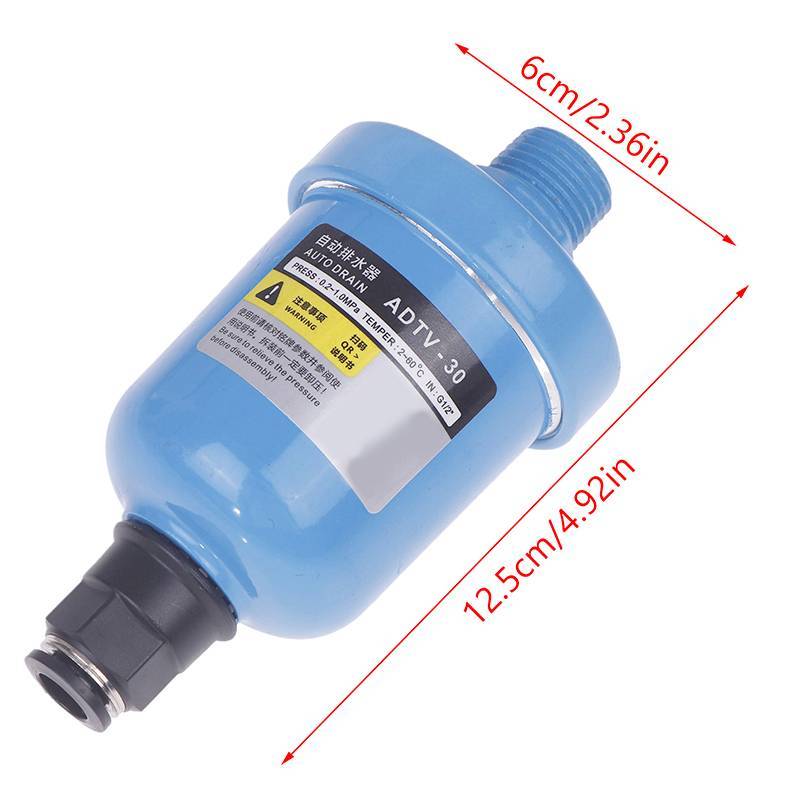 NS ADTV-30 G1 / 2 1.5 Mpa Van thoát nước tự động Bộ thoát nước nổi cho máy nén khí DN15 Bộ lọc không khí Mini Bộ thoát nước tự động đơn giản NS