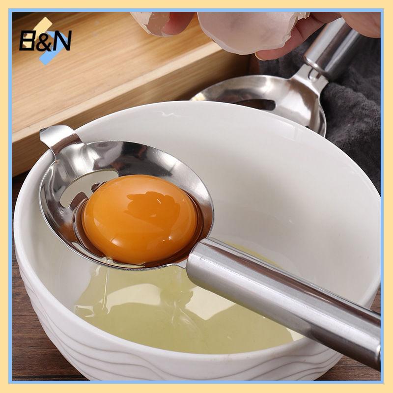 Thìa tách lòng trắng trứng bằng thép không gỉ B&N, lọc lòng đỏ, phụ kiện nhà bếp