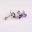 Bông Tai Zircon Tím Cho Nữ - Phụ Kiện Thời Trang Hàng Ngày