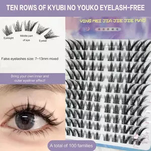 Lông Mi Giả Tự Nhiên Lông Tơ Khối Lượng Lash Mở Rộng Với Dây Mỏng Để Trang Điểm Hàng Ngày