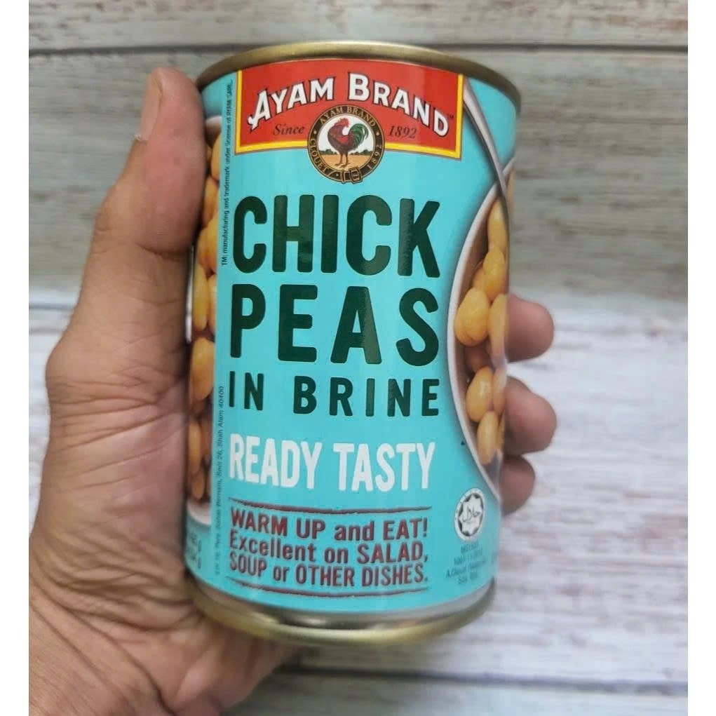 Đậu Gà Ngâm Nước Muối Ayam Brand 425g, Giàu protein, chất xơ, vitamin và khoáng chất