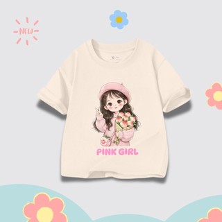 Áo thun một tay in chữ "Cô gái xinh đẹp" - Thoải mái, thoáng khí, thân thiện với da