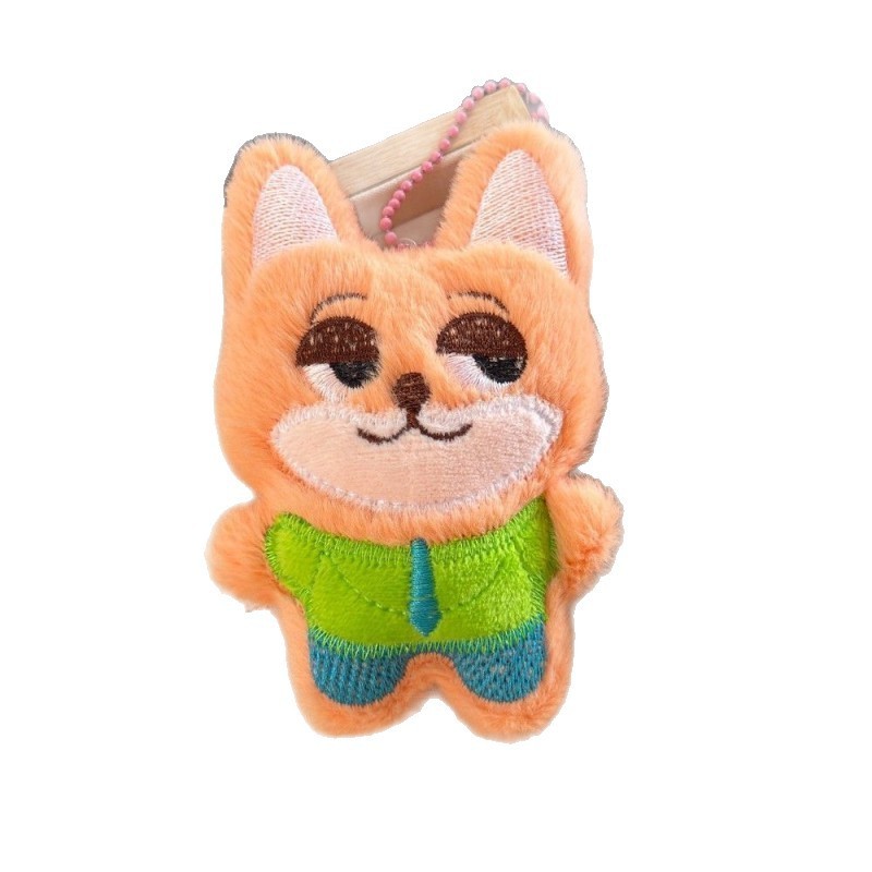 SQ5 Zootopia Judy Nick Sang Trọng Đồ Chơi Thỏ Dễ Thương Cáo Squeaky Búp Bê Nhồi Bông Móc Khóa Túi Charm QS5
