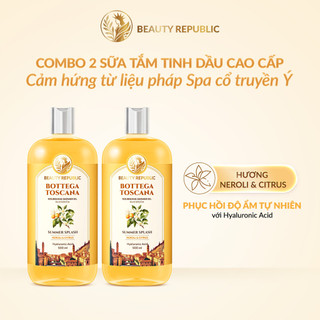 [MUA 1 TẶNG 1] Sữa tắm tinh dầu Ý phục hồi độ ẩm làn da với HA Beauty Republic Summer Splash Hương Neroli & Citrus 500ml