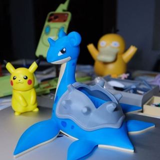 Pokémon Laplace Hình Hộp Xà Phòng Hoạt Hình Hàng Hóa Mới Sáng Tạo Để Bàn Bút Đồ Lặt Vặt Hộp Bảo Quản Nhỏ