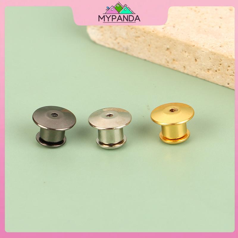 MYPANDA 10 Chiếc Kim Loại Khóa Pin Lưng Cho DIY Trâm Cài Huy Hiệu Tên Thẻ Chân Giữ Khóa Khóa Trang Sức Thủ Công.