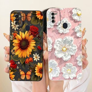 Vỏ Mới Cho Samsung Galaxy A11 M11 Ốp Lưng SM-A115F SM-M115F Vỏ Chống Sốc Thời Trang Hoa Cúc Hướng Dương Mềm TPU Vỏ Silicon