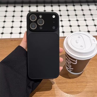 Ốp Điện Thoại PC Mờ Mờ Sang Trọng Cho iPhone 16 15 17 Pro Max 13 14 15 Plus Chống Sốc TPU Màu Cơ Bản Mềm Mại Bảo Vệ