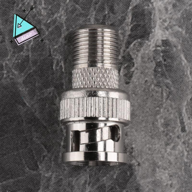 10 Chiếc BNC Nam Cắm Đến F Nữ Jack Adapter Coax Kết Nối Khớp Nối Camera Quan Sát
