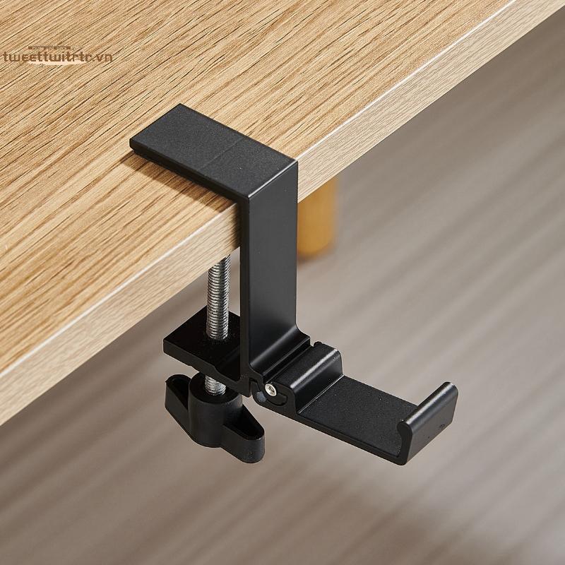 TRTR Đa Năng Cạnh Bàn Móc Đôi Không Đục Lỗ Túi Móc Có Thể Điều Chỉnh Để Bàn Móc Treo Ba Lô Lưu Trữ Móc Giá Đỡ VN